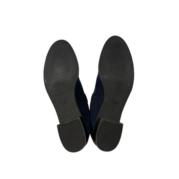 Women's Navy Suede Ankle Boots NWT - Picture 6 of 10